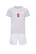 Danmark Christian Eriksen #10 Babyklær Borte Fotballdrakt til barn VM 2022 Korte ermer (+ Korte bukser)